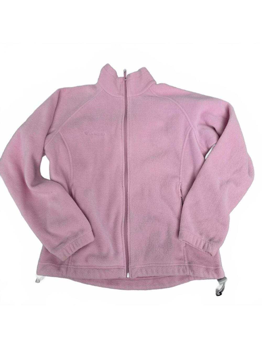 Women's M - Columbia pink full zip fleece jacket